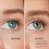 Before and after image of model with a 17 degree increase in the natural curl of her lashes after using RevitaLash Advanced. Disclaimer: The Curl Effect is from using RevitaLash Advanced Eyelash Conditioner for 6 months. Individual results may vary.